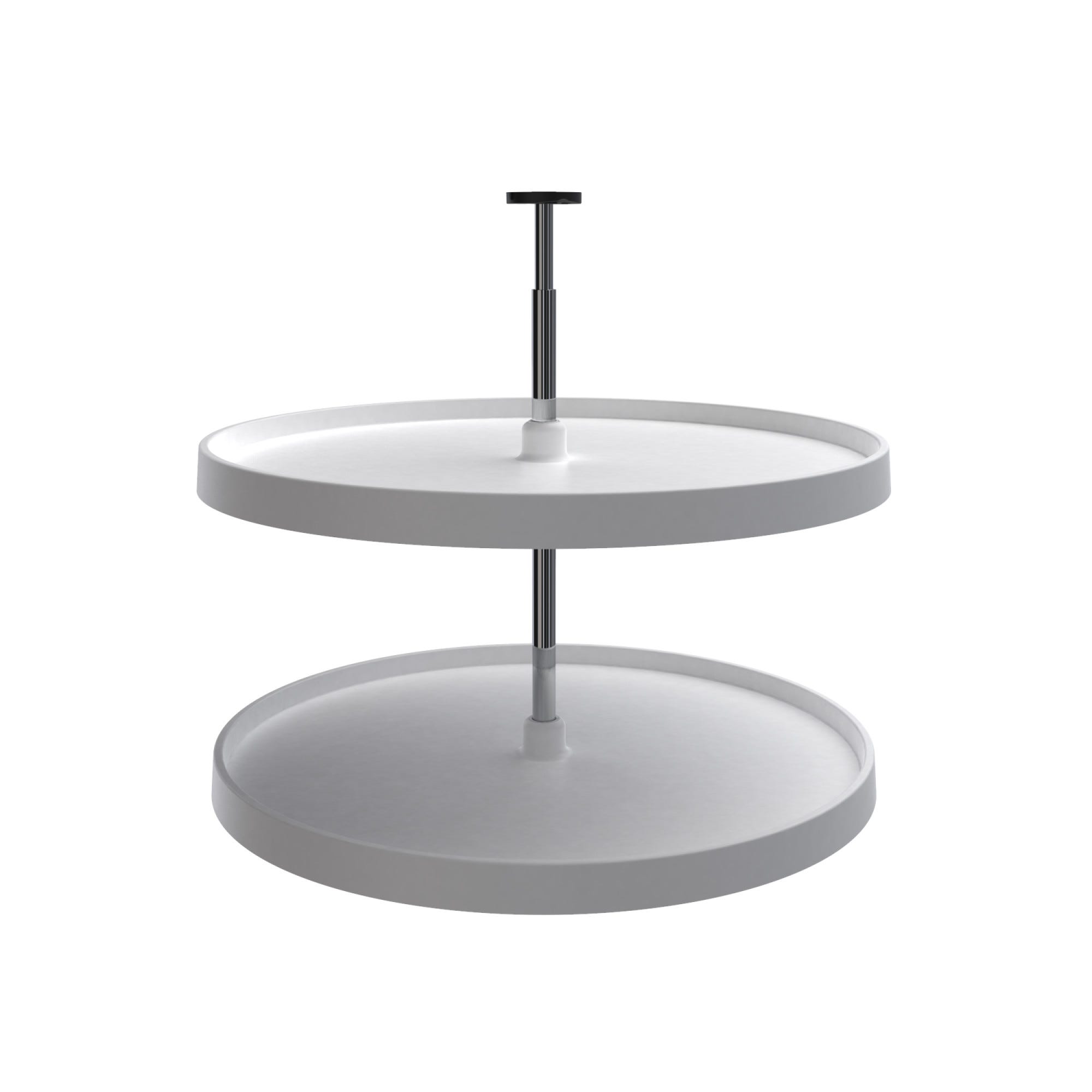 Value Line Polymer Full-Circle 2-Shelf Lazy Susans for Base Cabinets