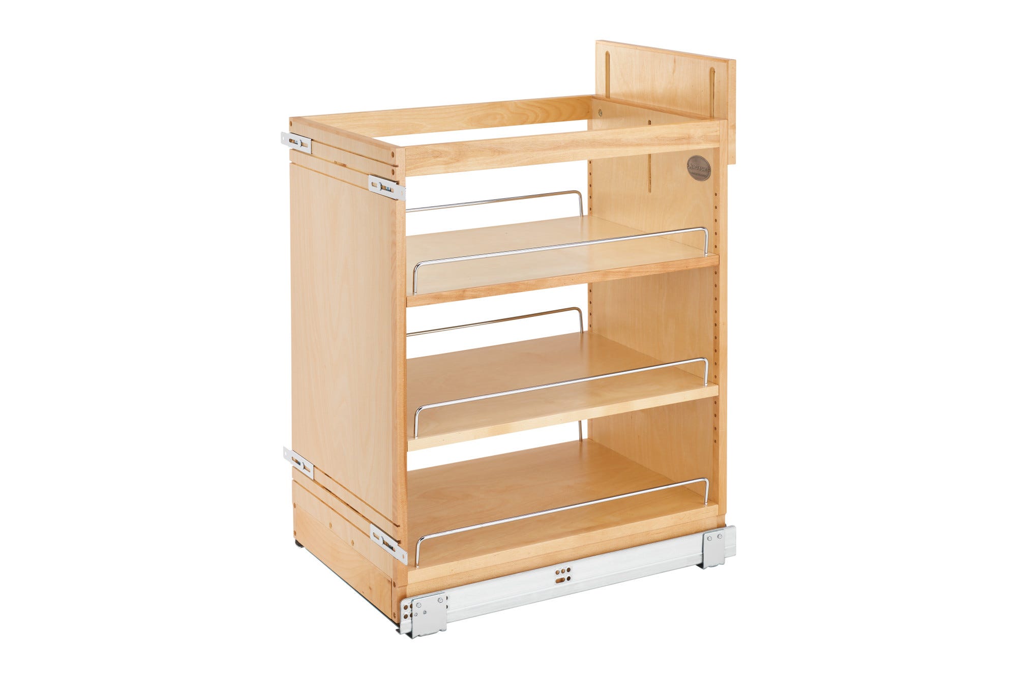 Maple Pullout Organizer w/ BLUM Soft-Close for 18" Base Cabinets