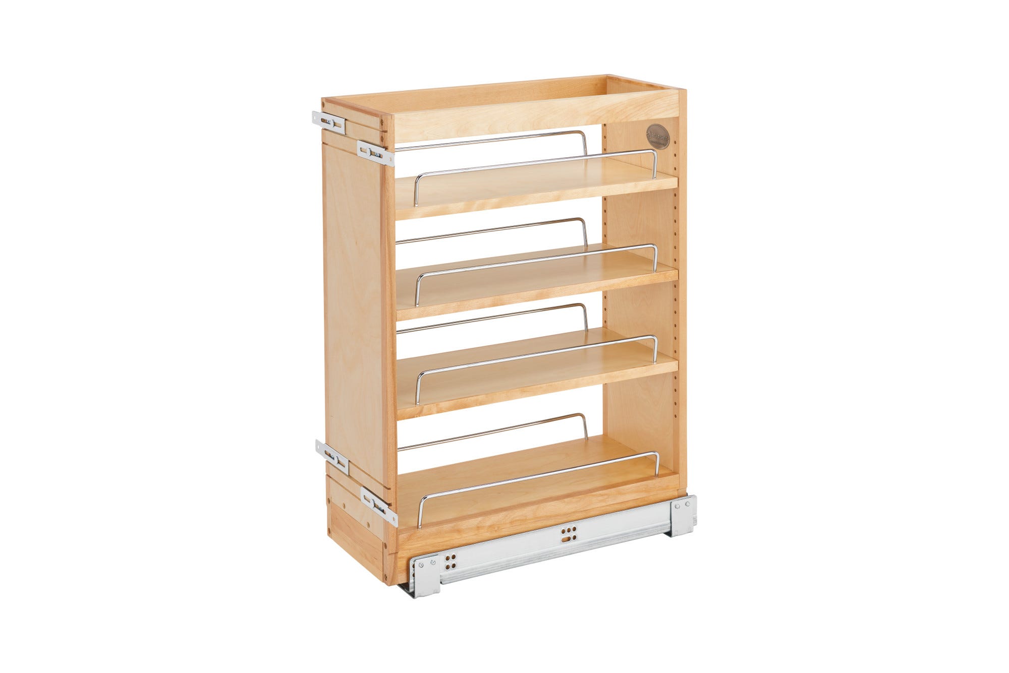 Maple Pullout Organizer w/ BLUM Soft-Close for 12" Vanity Base Cabinets