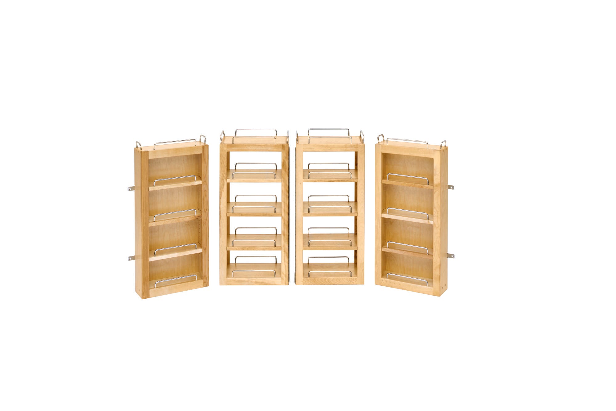 Wood Base Cabinet Door Mount Organizer and Swing Out Pantry Organizer Kit
