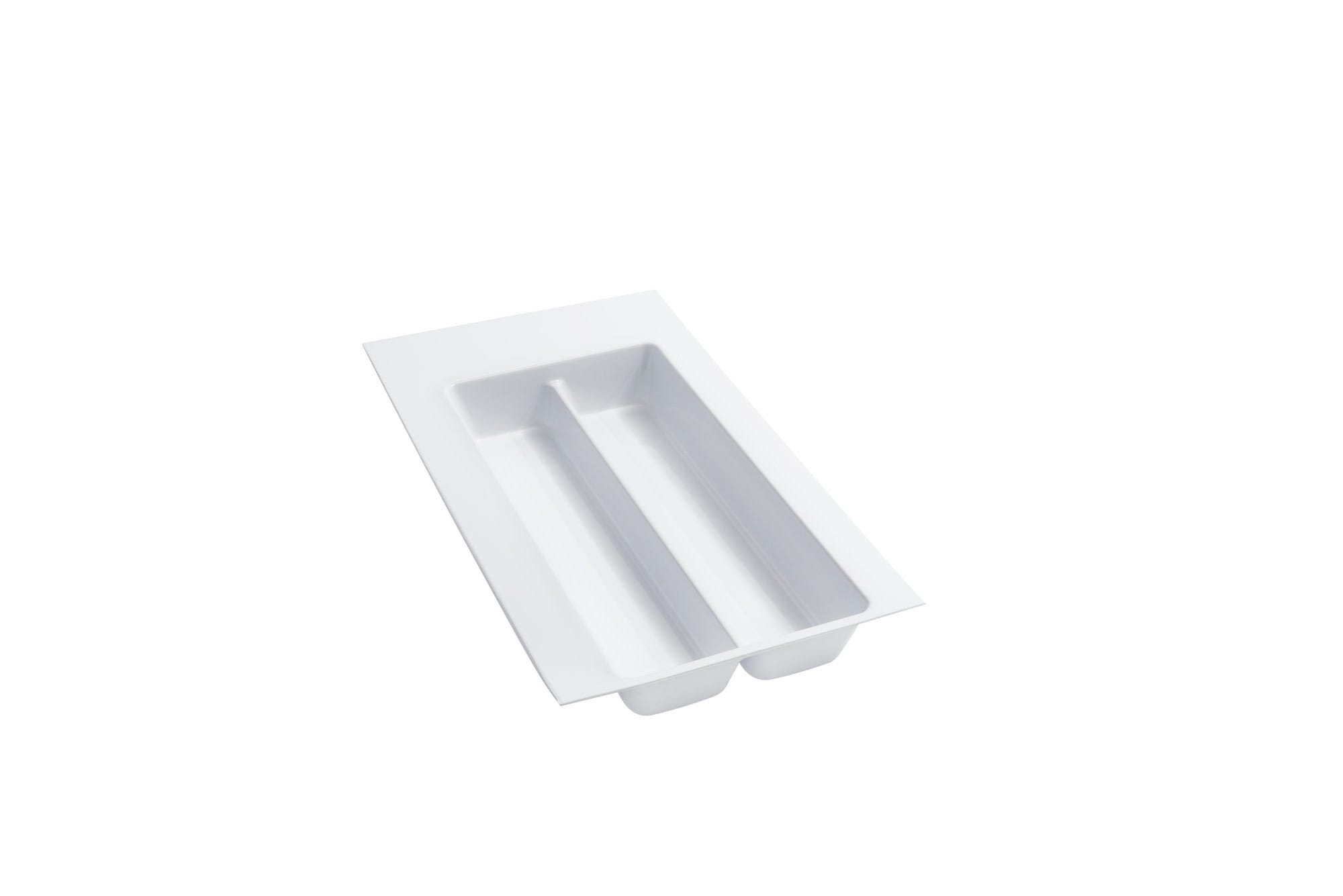 Polymer Trim-to-Fit Glossy Drawer Insert Utensil Organizer