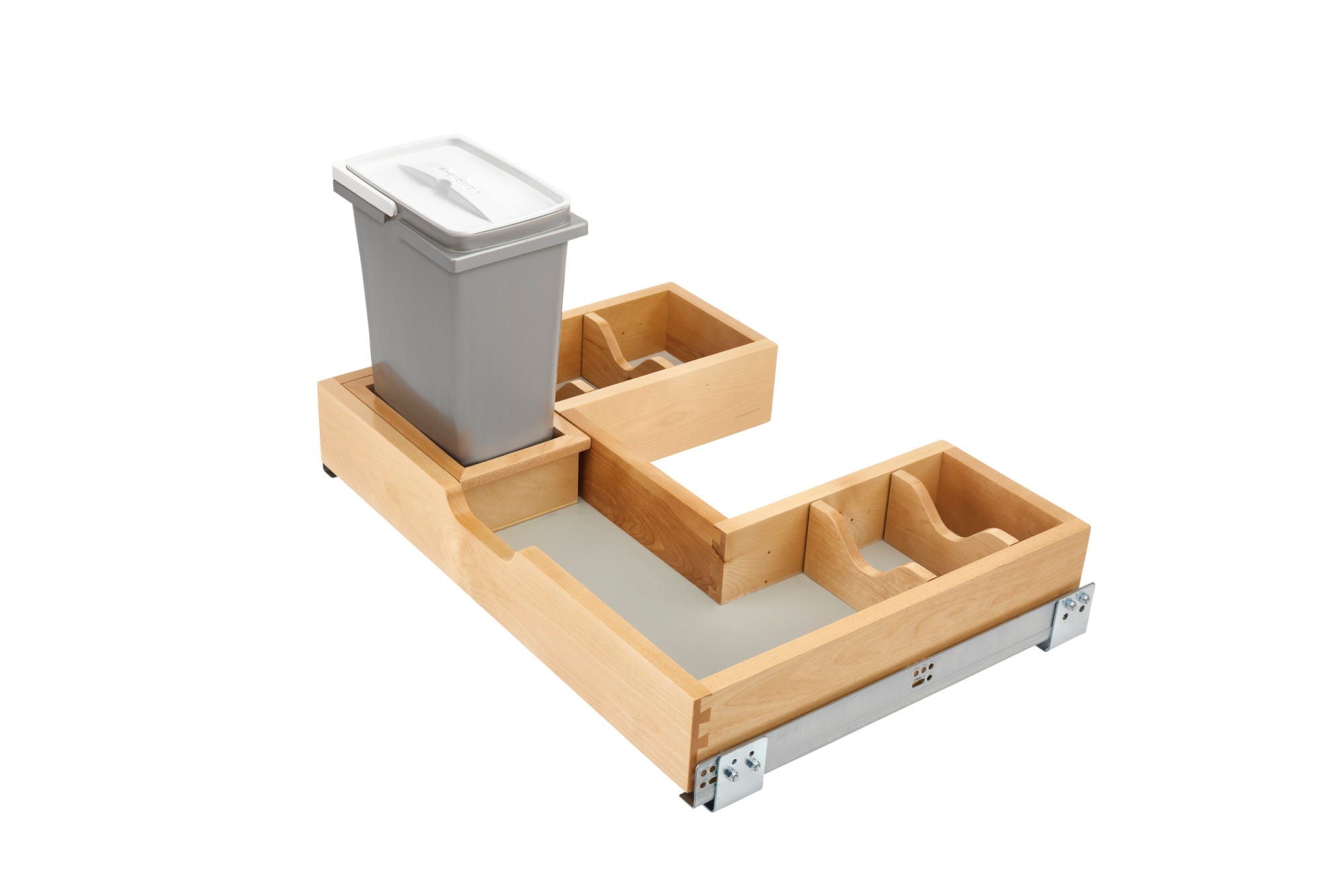 Wood Vanity Sink Cabinet Pullout Organizer