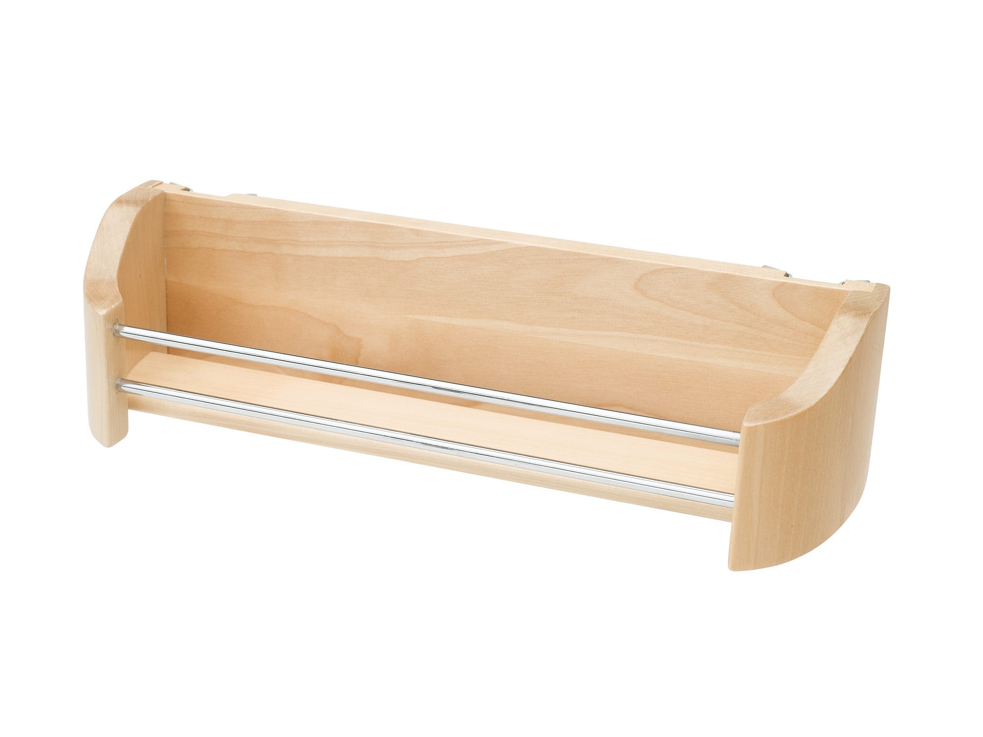 14" Single Cabinet Door Mount Wood Storage Tray