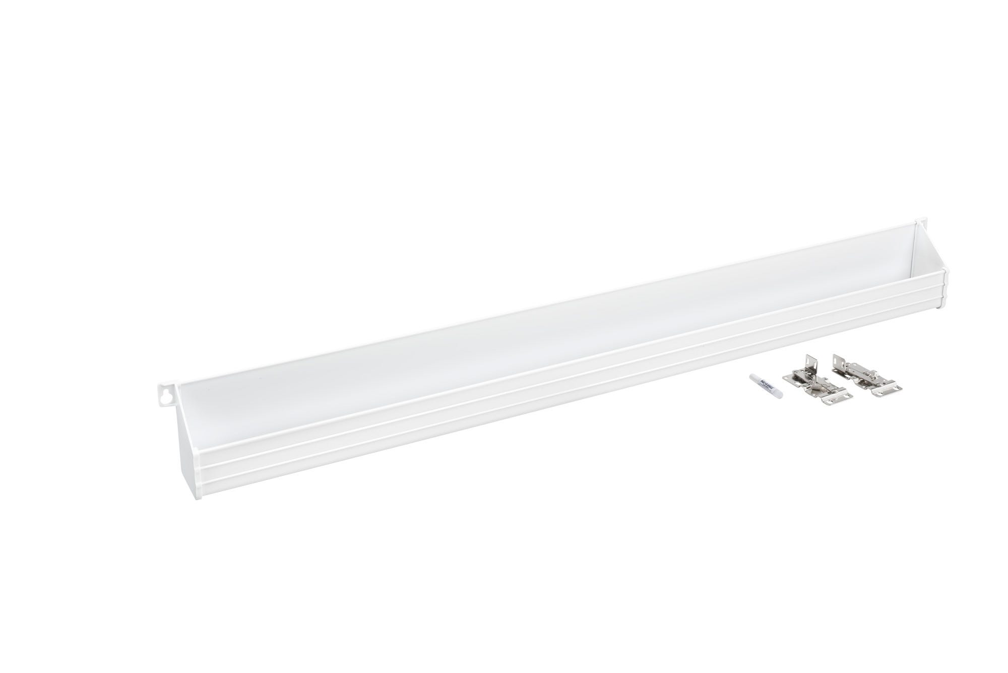 Polymer Trim-to-Fit Slim Tip Out Tray for Sink Base Cabinets, as shown