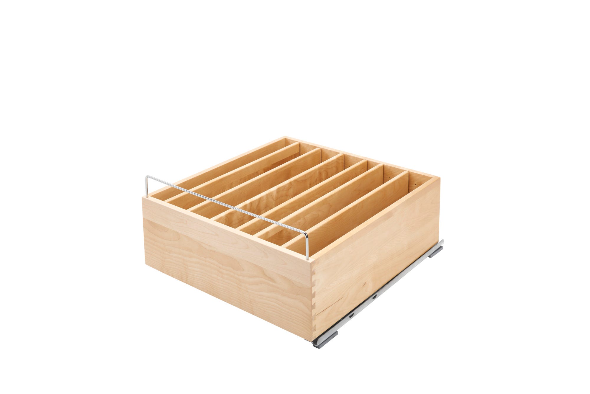 Wood Base Cabinet Pullout Casserole Dish w/ Soft-Close