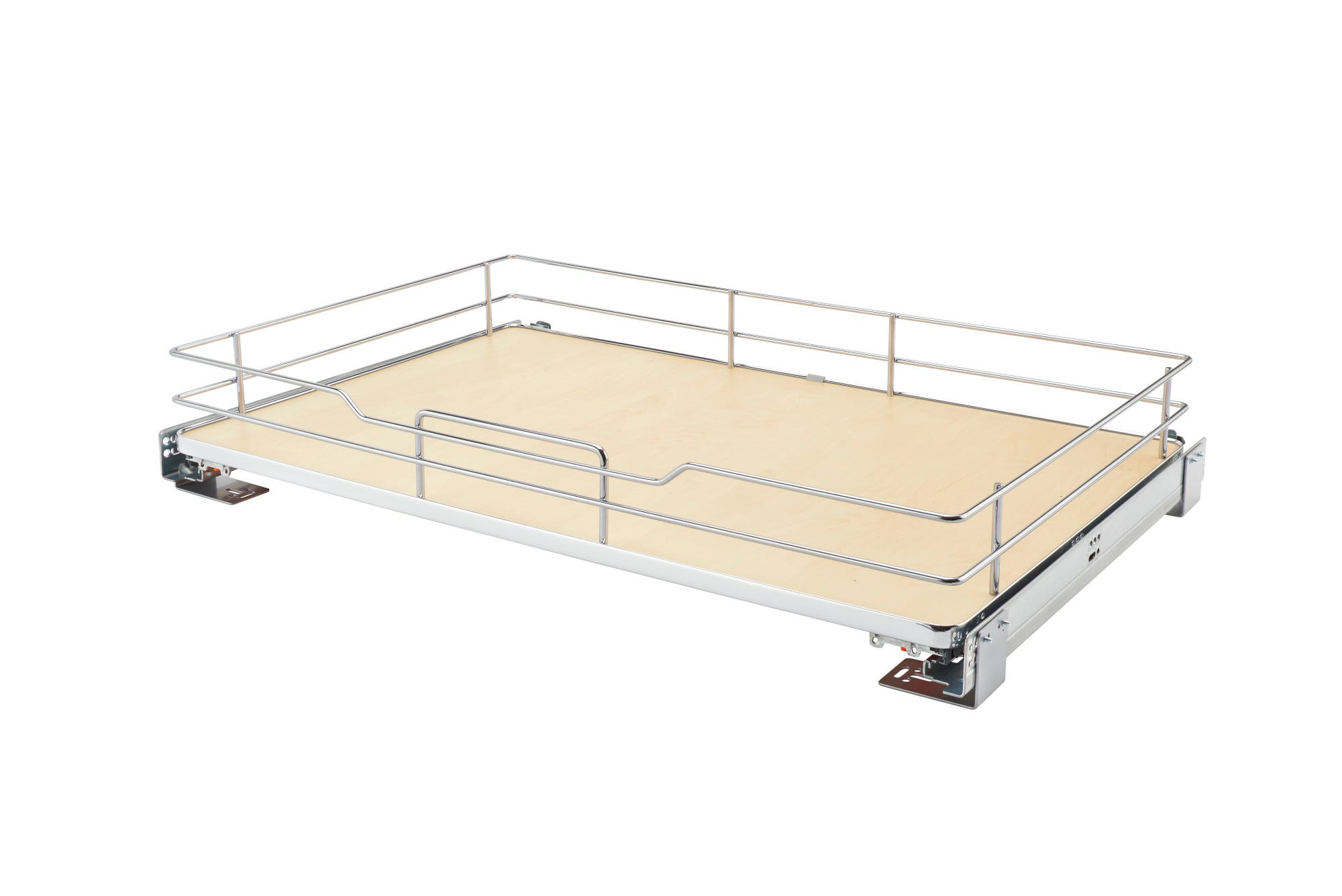 Solid Surface Pullout Organizer Shelf w/ Soft-Close
