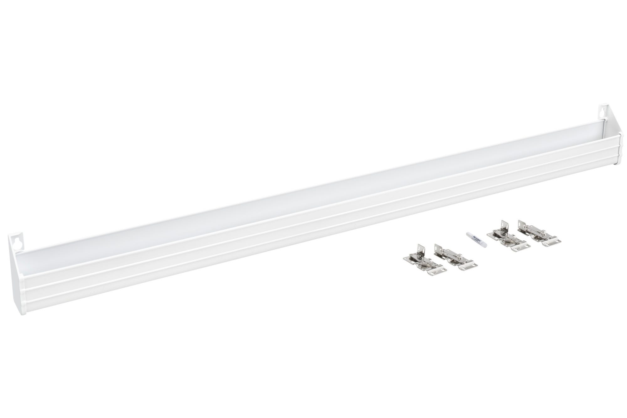 Polymer Trim-to-Fit Slim Tip Out Tray for Sink Base Cabinets (2 pair of hinges), as shown