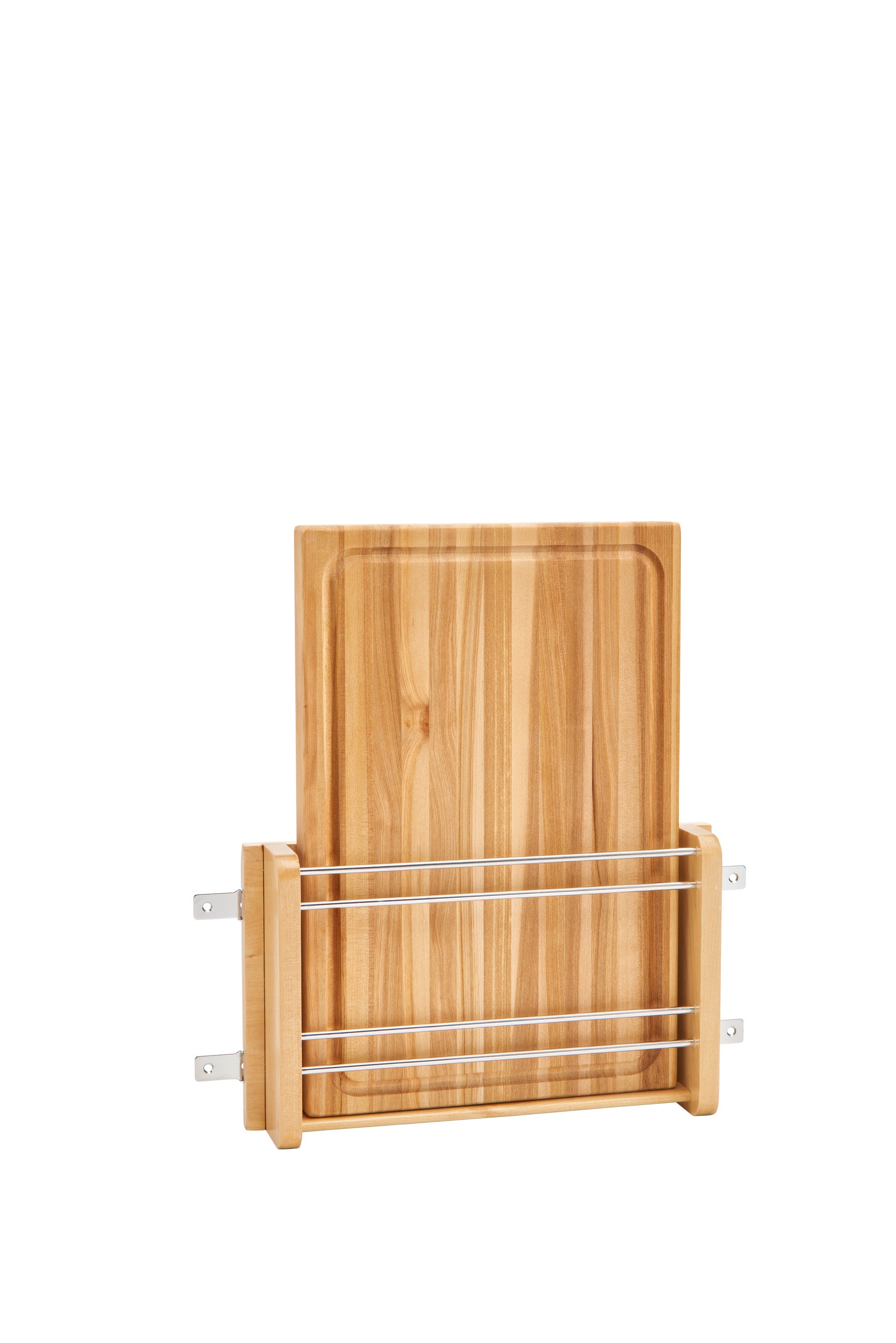 Wood Door Mount Cutting Board with Maple Cutting Board