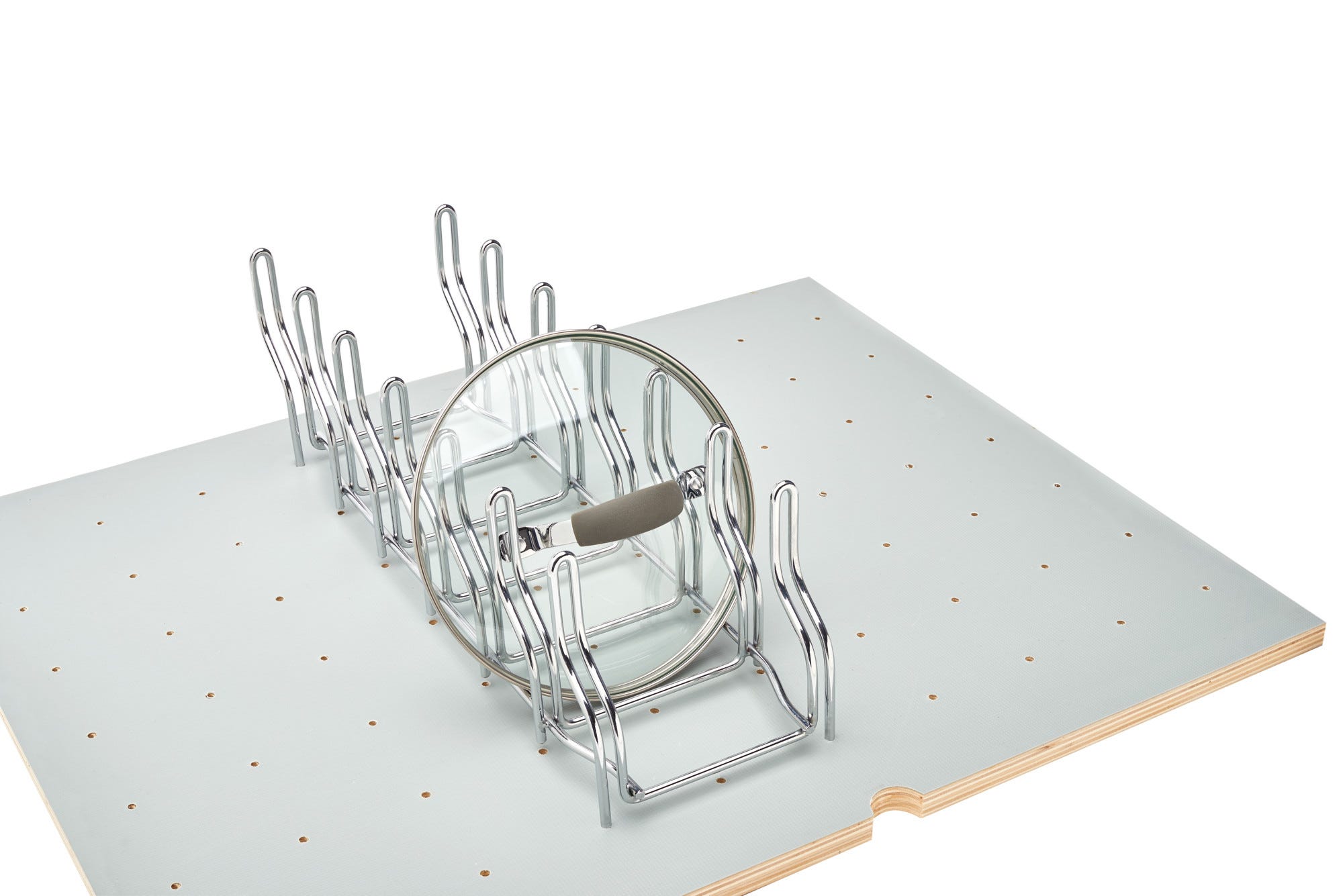 Drop-In Lid Organizer for Rev-A-Shelf® 4DPS Peg Boards, as shown