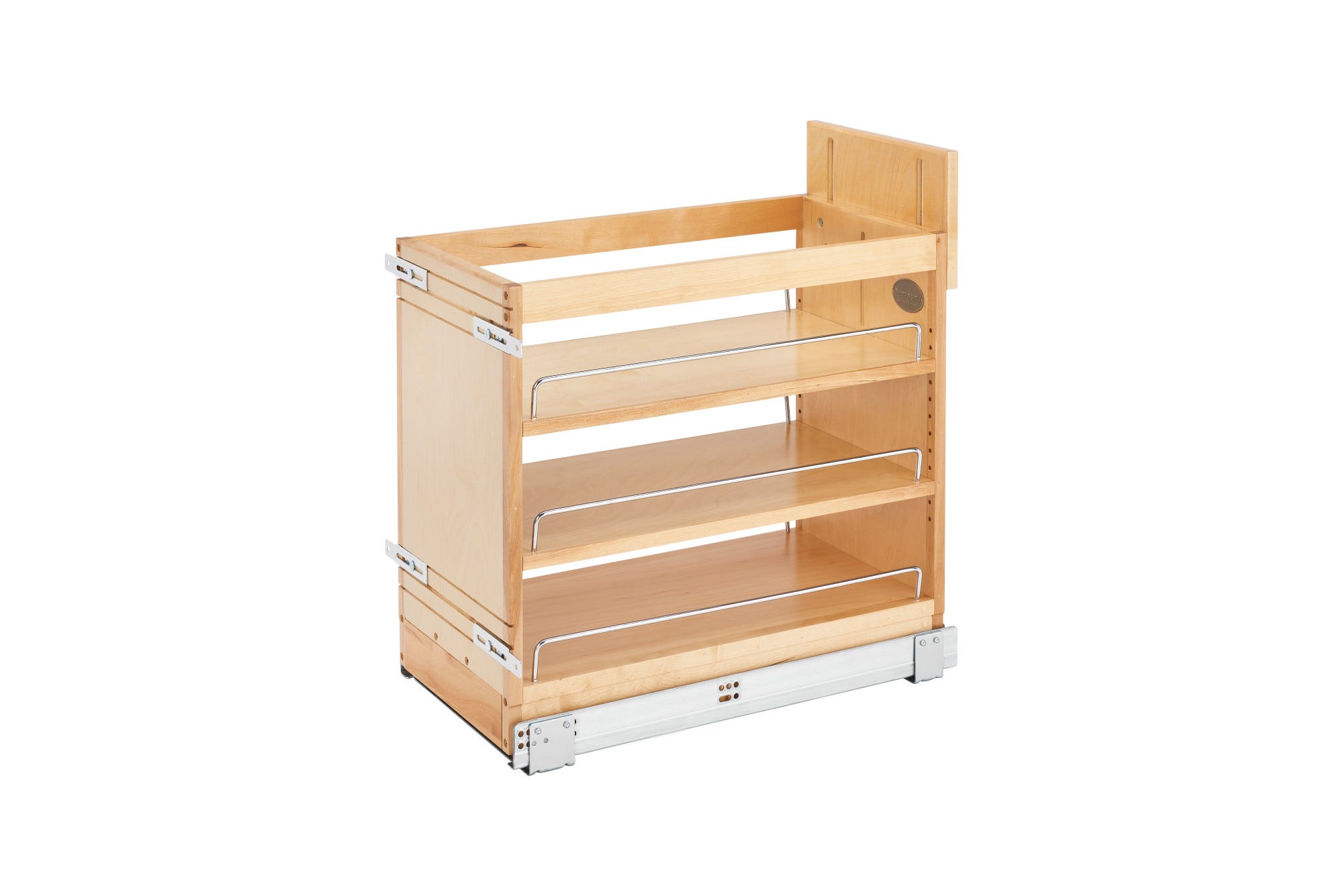 Wood Door/Drawer Base Cabinet Pullout Organizer w/ Soft-Close