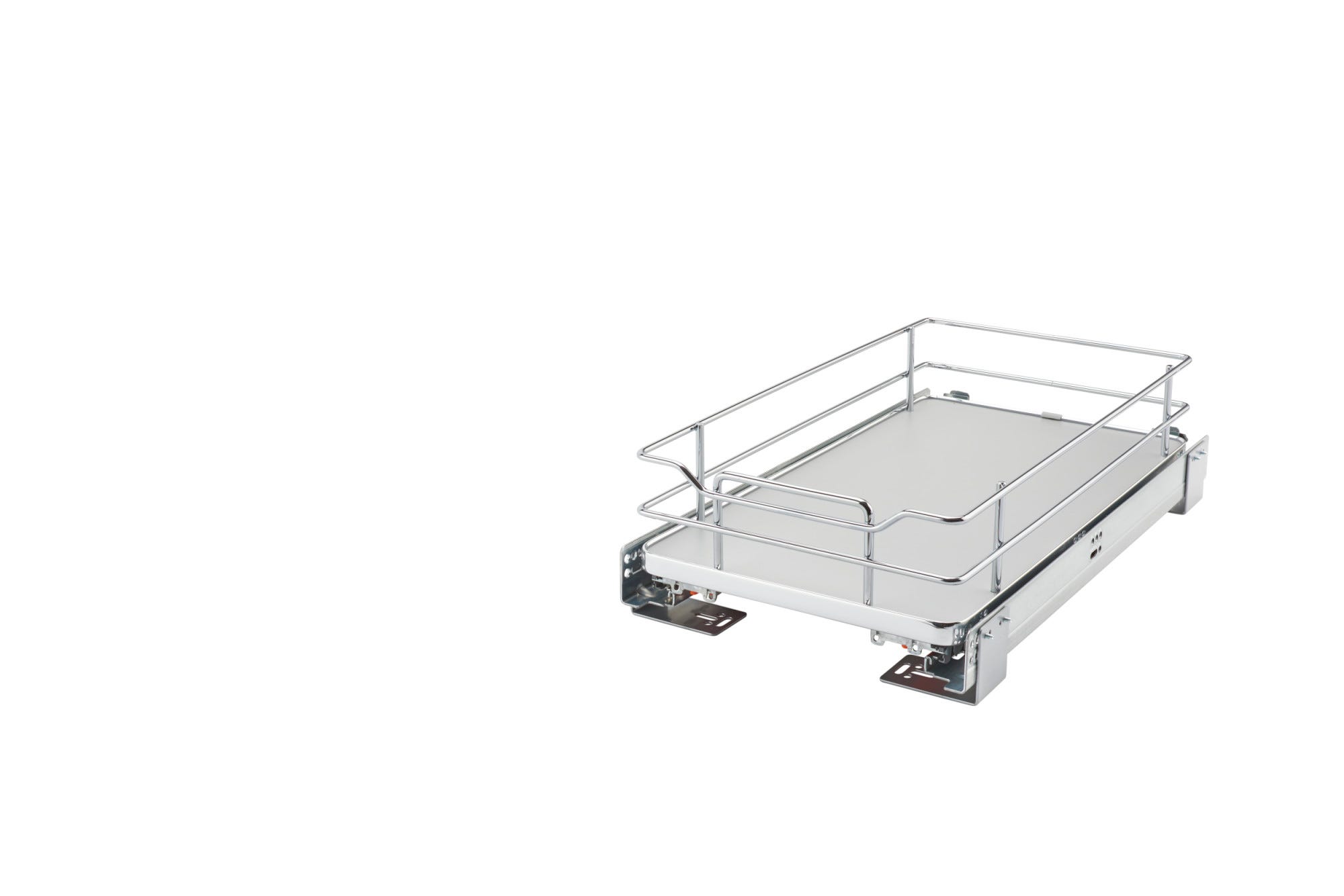 Solid Surface Pullout Organizer Shelf w/ Soft-Close, as shown