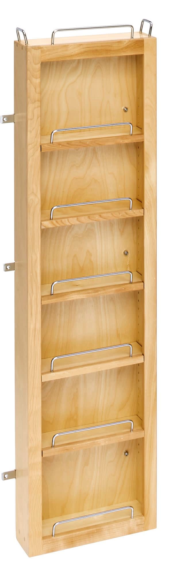 Wood Base Cabinet Door Mount Organizer, as shown