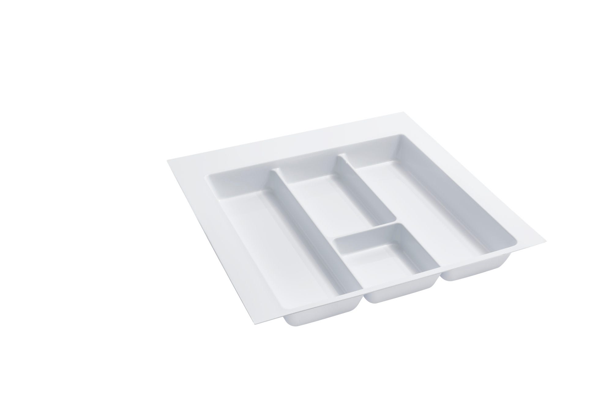 Polymer Trim-to-Fit Glossy Drawer Insert Utensil Organizer