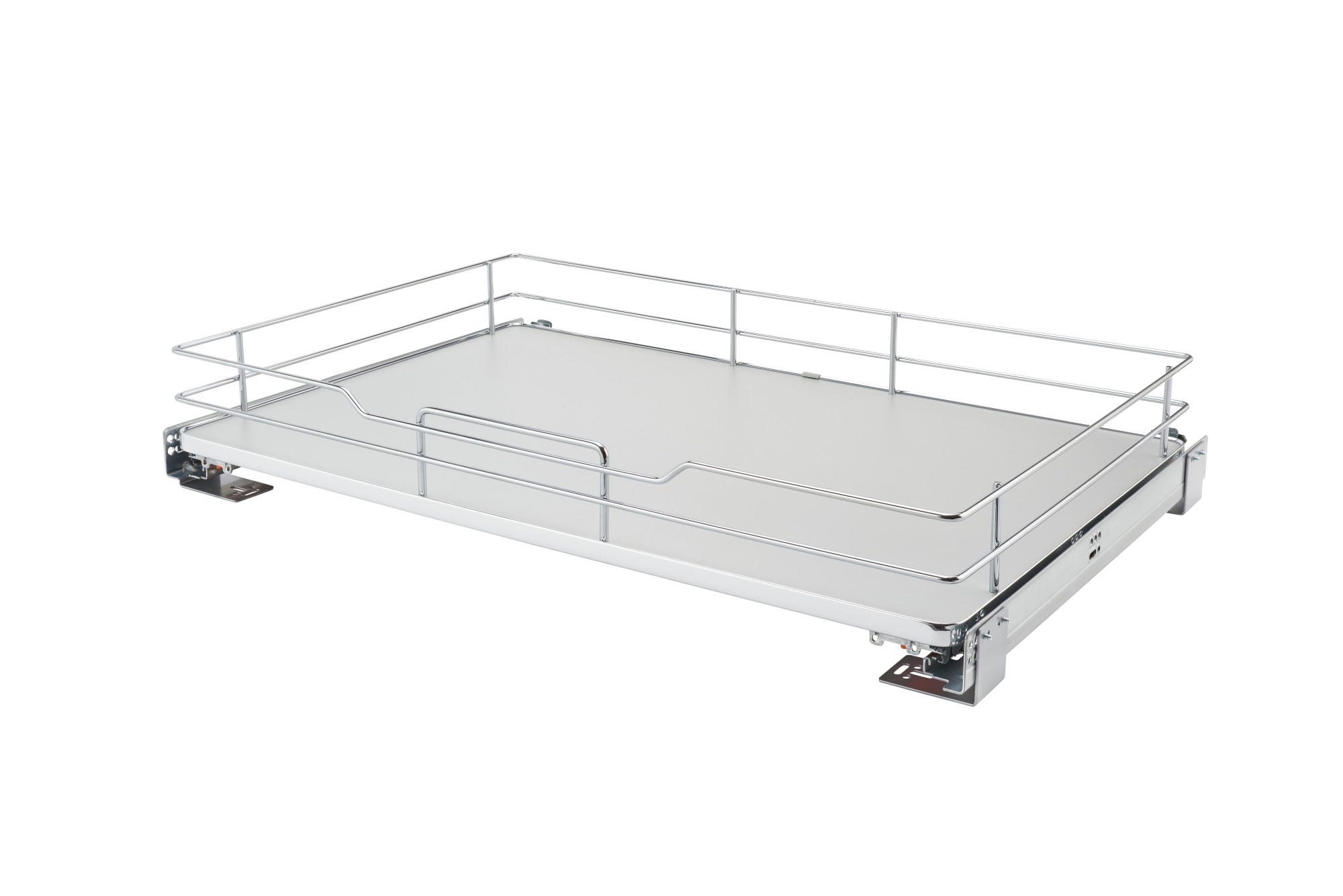 Solid Surface Pullout Organizer Shelf w/ Soft-Close