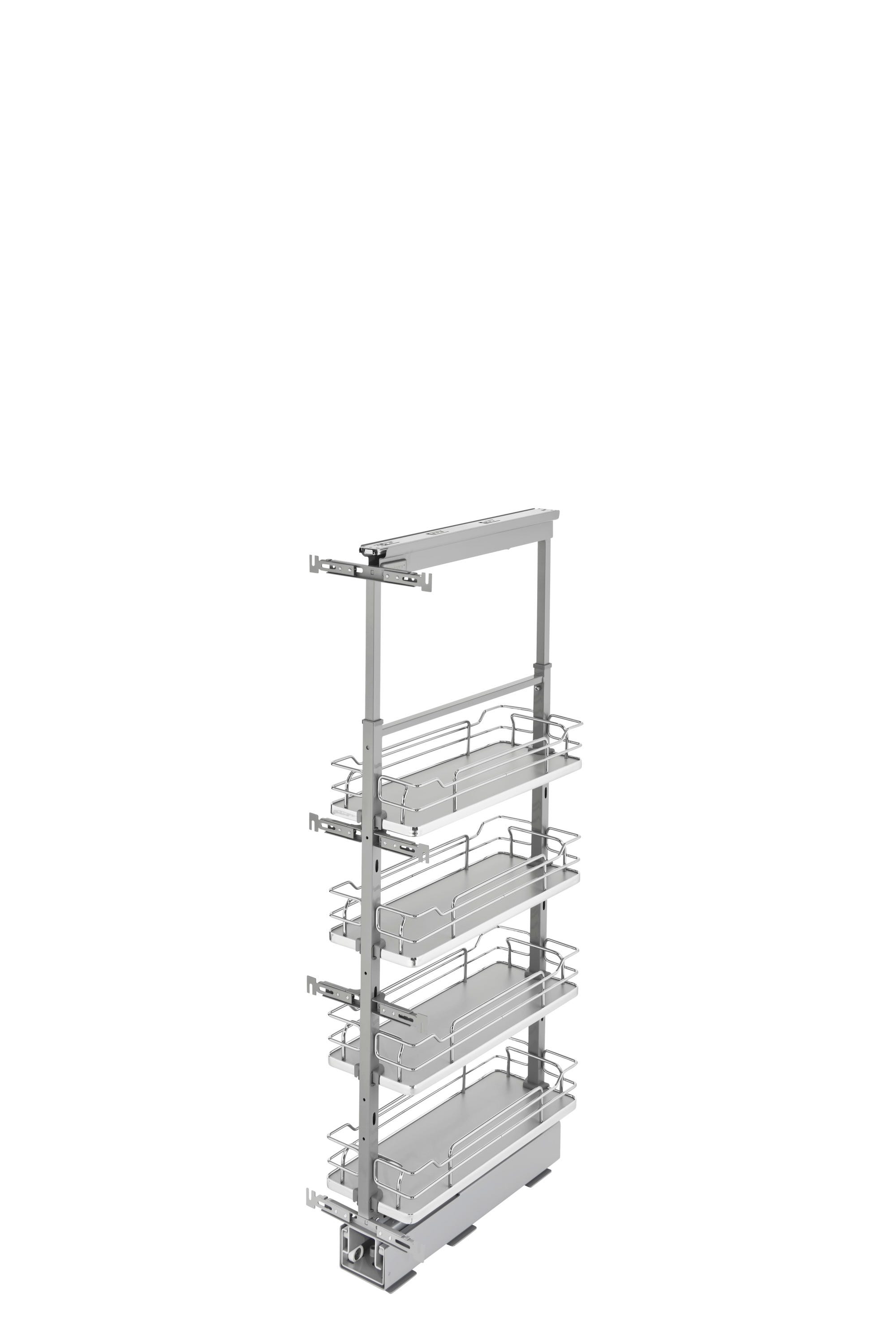 Adjustable Solid Surface Pantry System for Tall Pantry Cabinets, as shown