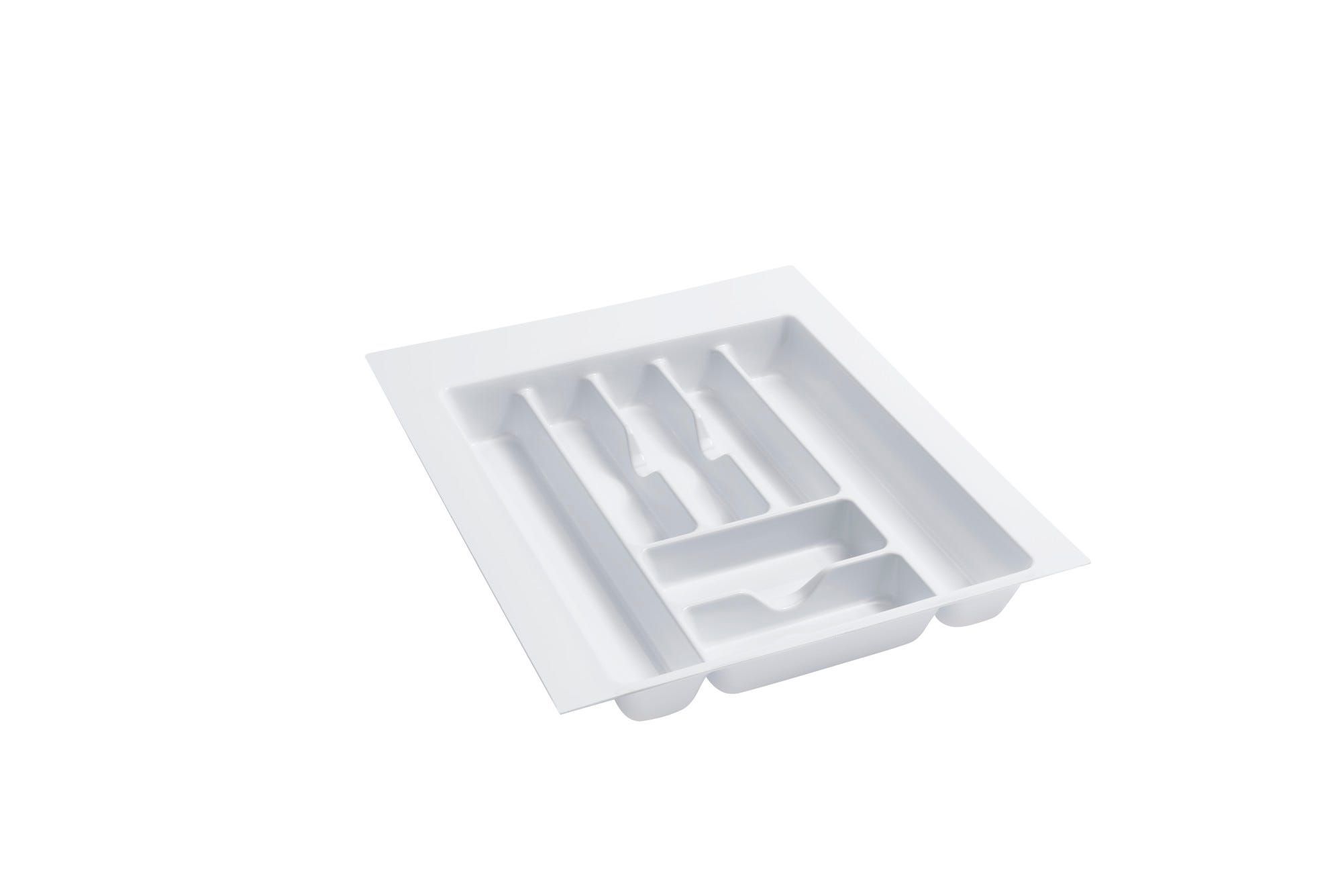 Polymer Trim-to-Fit Glossy Drawer Insert Cutlery Organizer