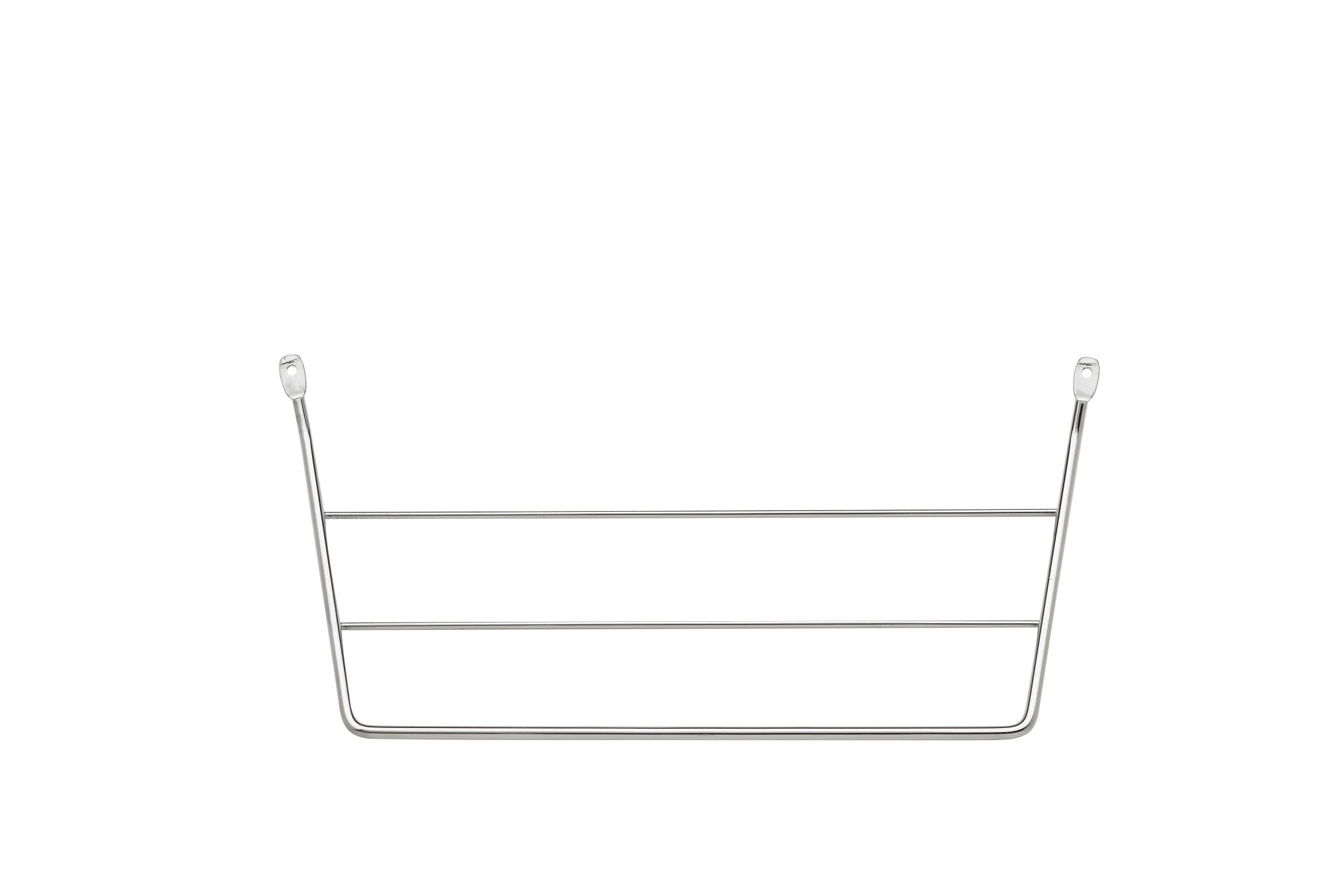 Chrome Undersink 3-Prong Door-Mount Dish Towel Bar
