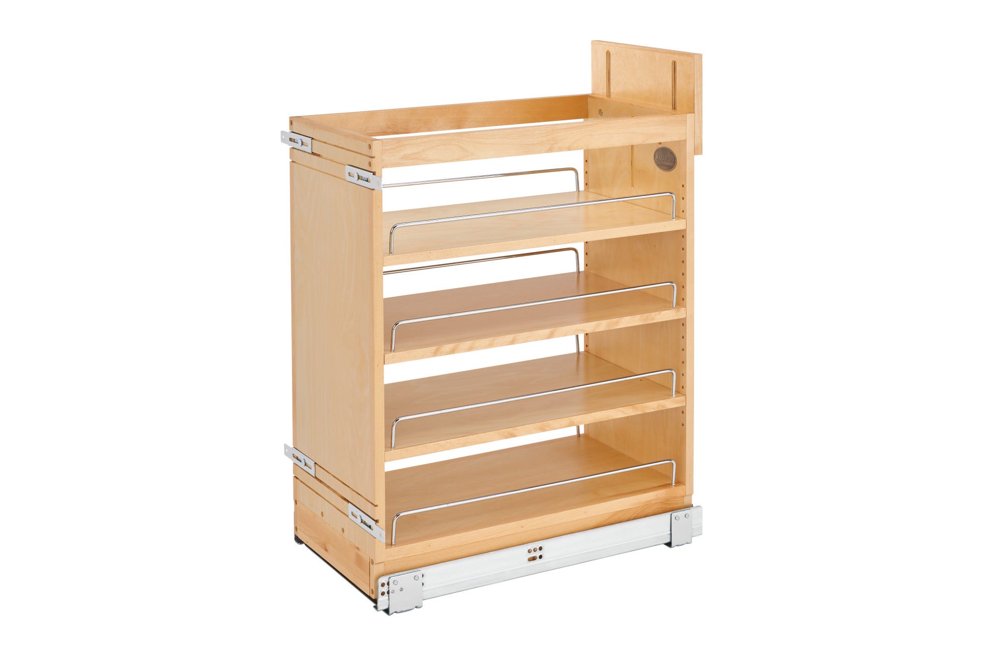 Maple Pullout Organizer w/ BLUM Soft-Close for 15" Base Cabinets