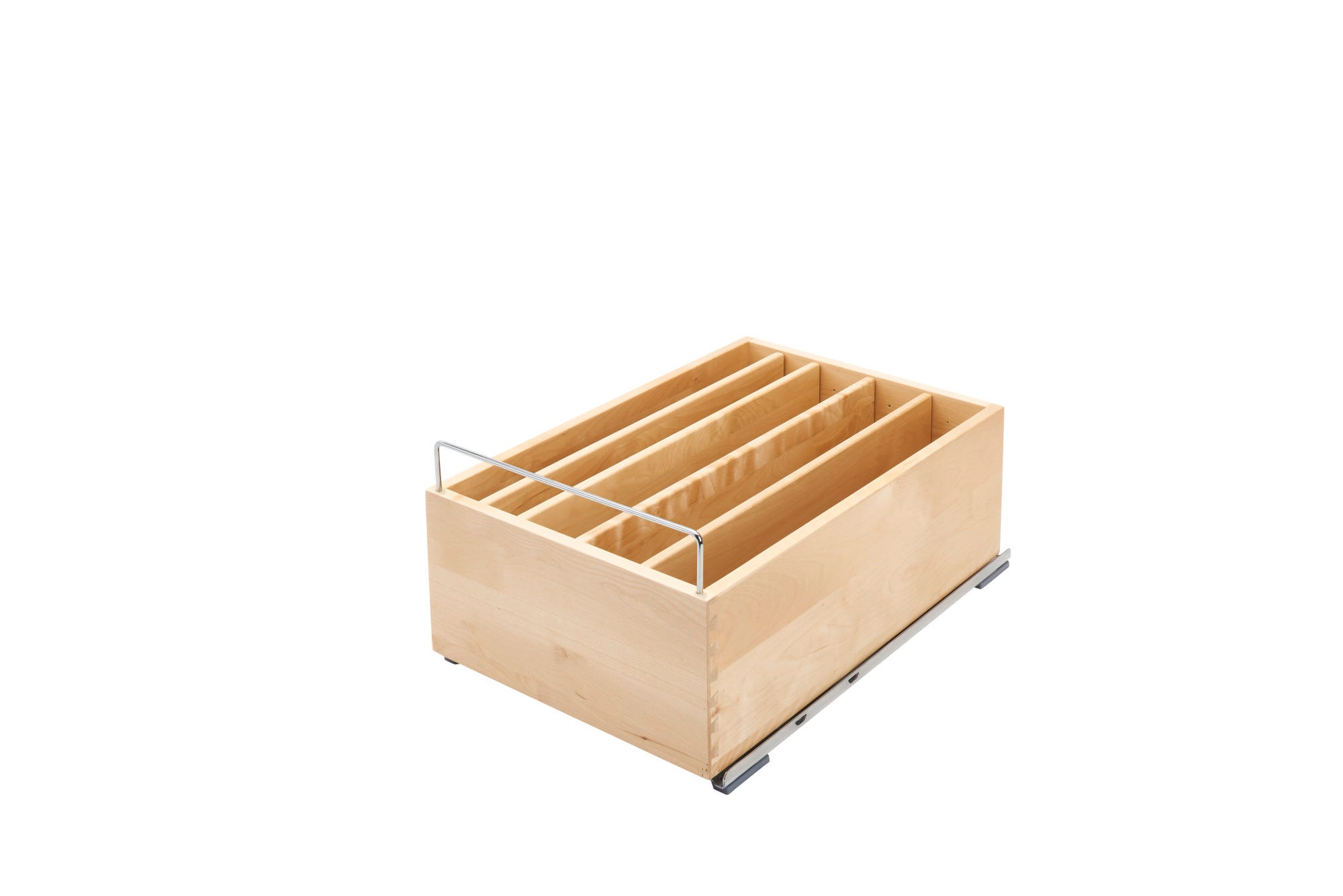 Wood Base Cabinet Pullout Casserole Dish w/ Soft-Close