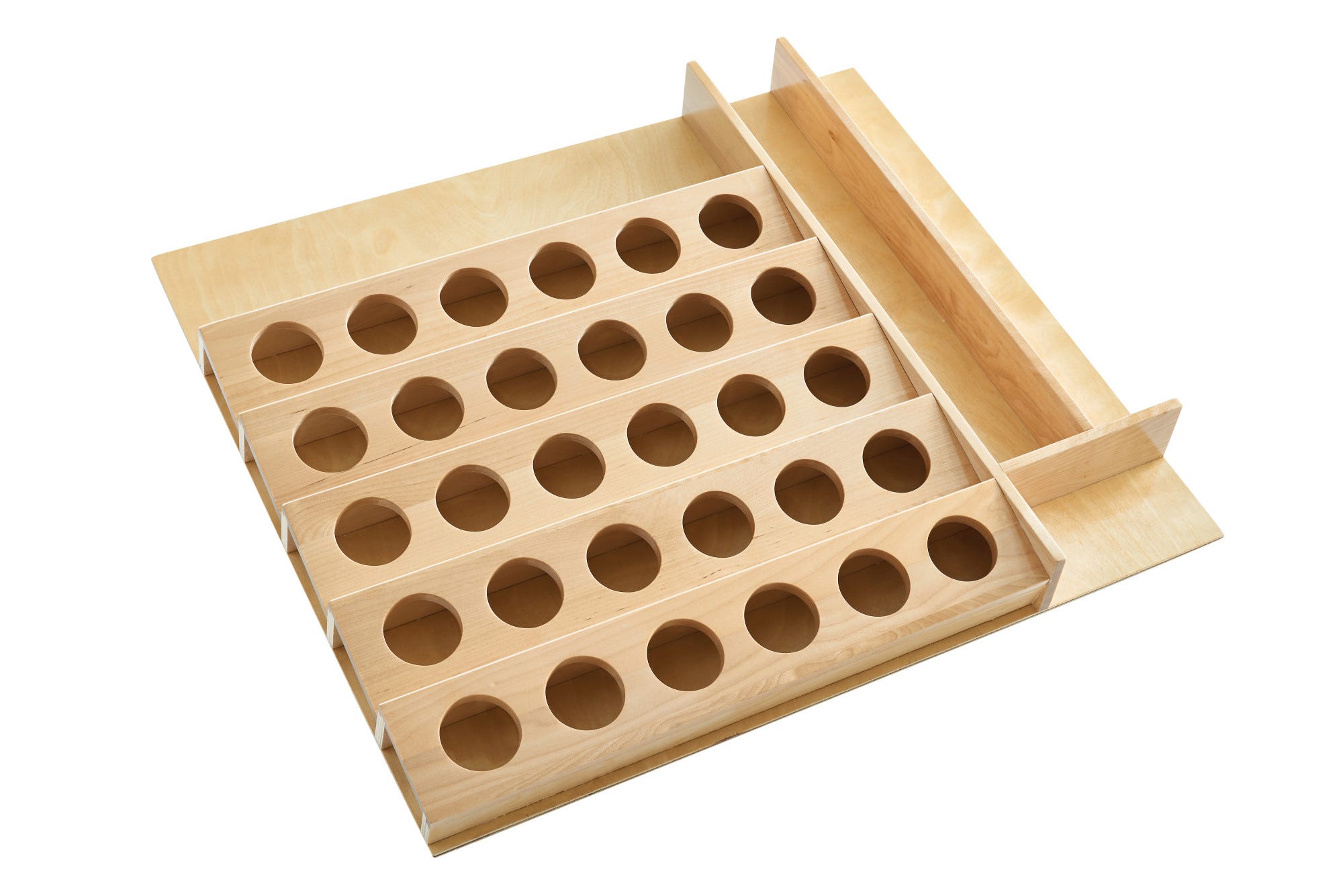Wood K-Cup Cabinet Drawer Insert Organizer