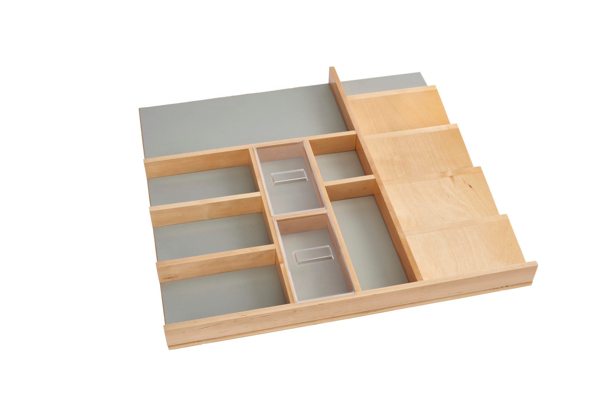 Wood Trim-to-Fit Vanity Drawer Insert Organizer, as shown