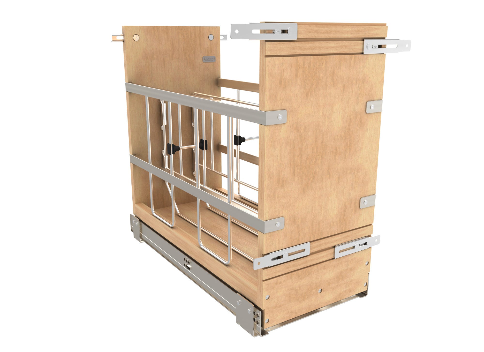 Wood Bakeware Pullout Organizer w/ Soft-Close