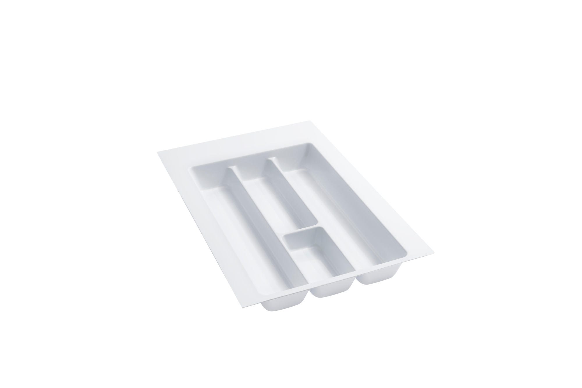Polymer Trim-to-Fit Glossy Drawer Insert Utensil Organizer