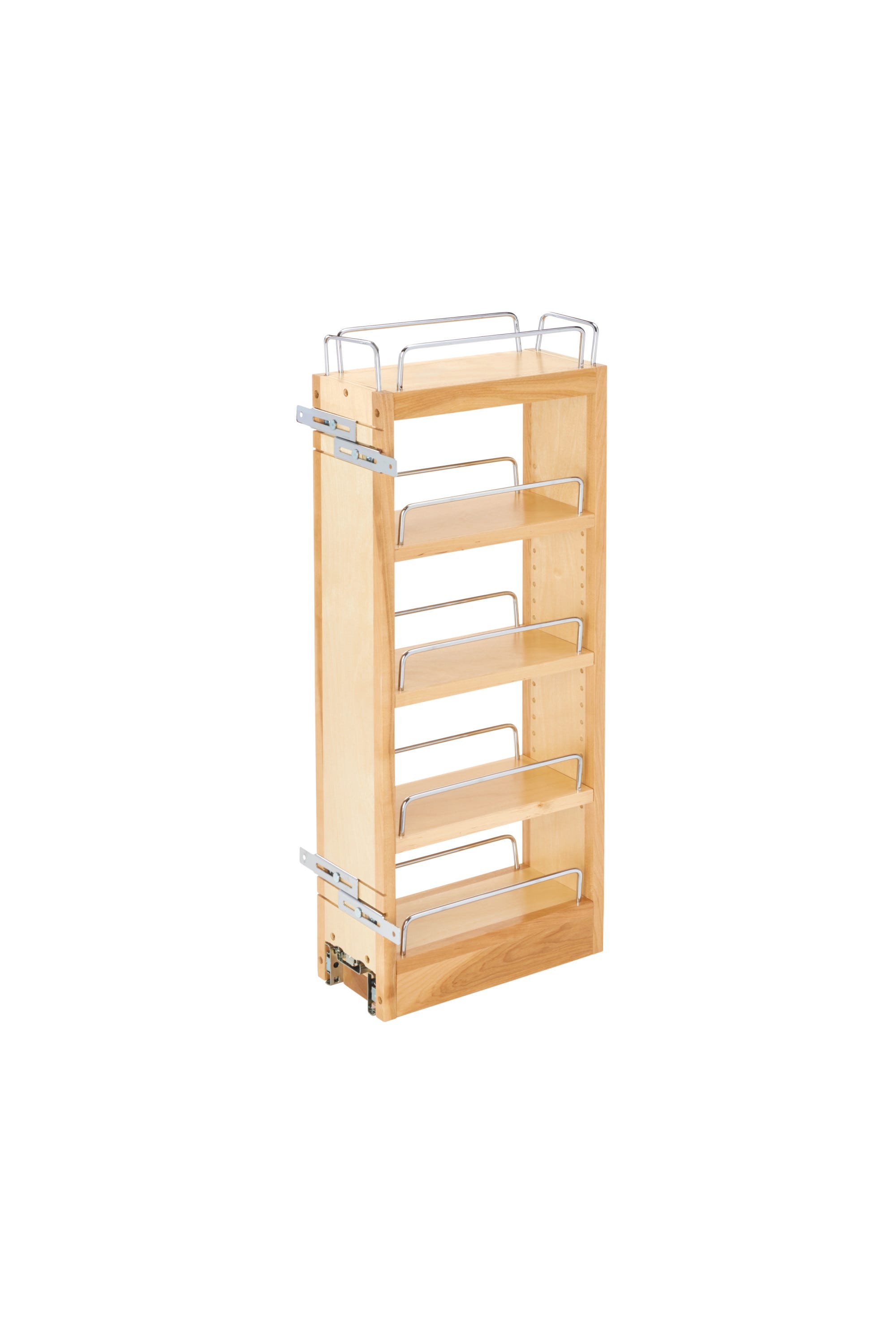 Wood Wall Cabinet Pullout Organizer, as shown