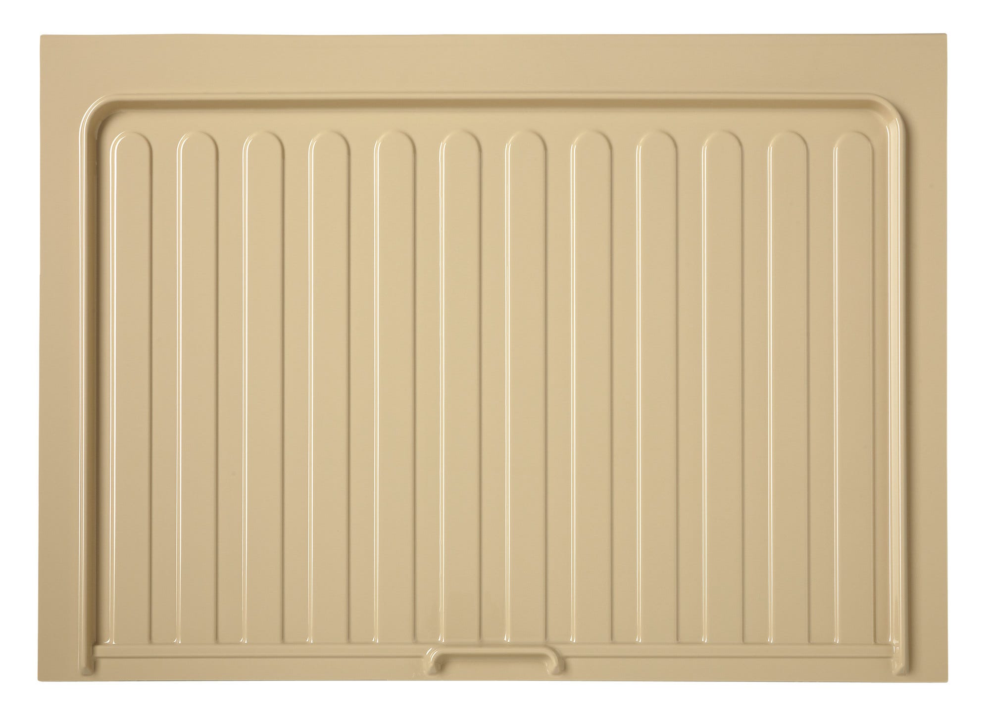 Almond Polymer Trim-to-Fit Drip Tray for 21" - 24" Vanity Sink Base Cabinets