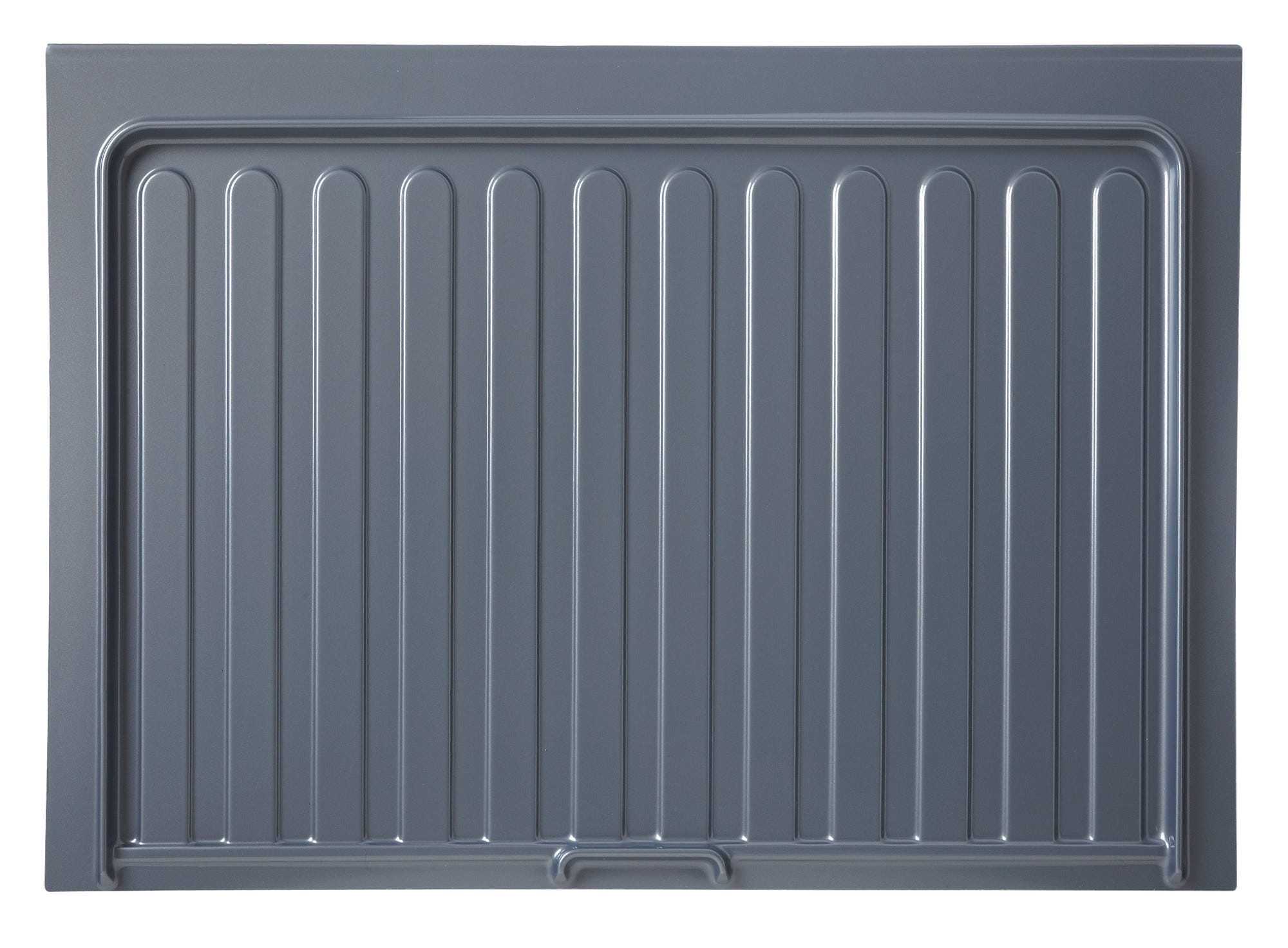 Silver Polymer Trim-to-Fit Drip Tray for 21" - 24" Vanity Sink Base Cabinets