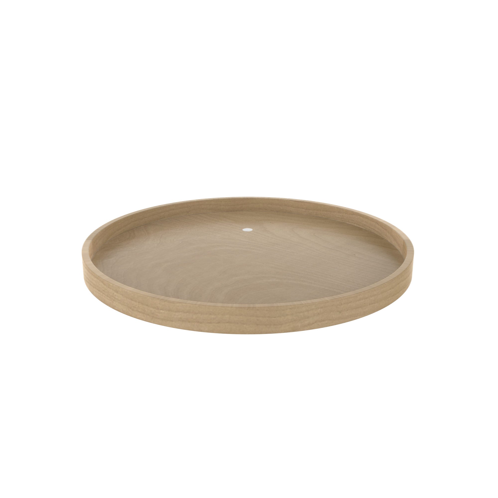 Banded Wood Full-Circle Lazy Susan for Corner Base Cabinets w/Swivel bearing
