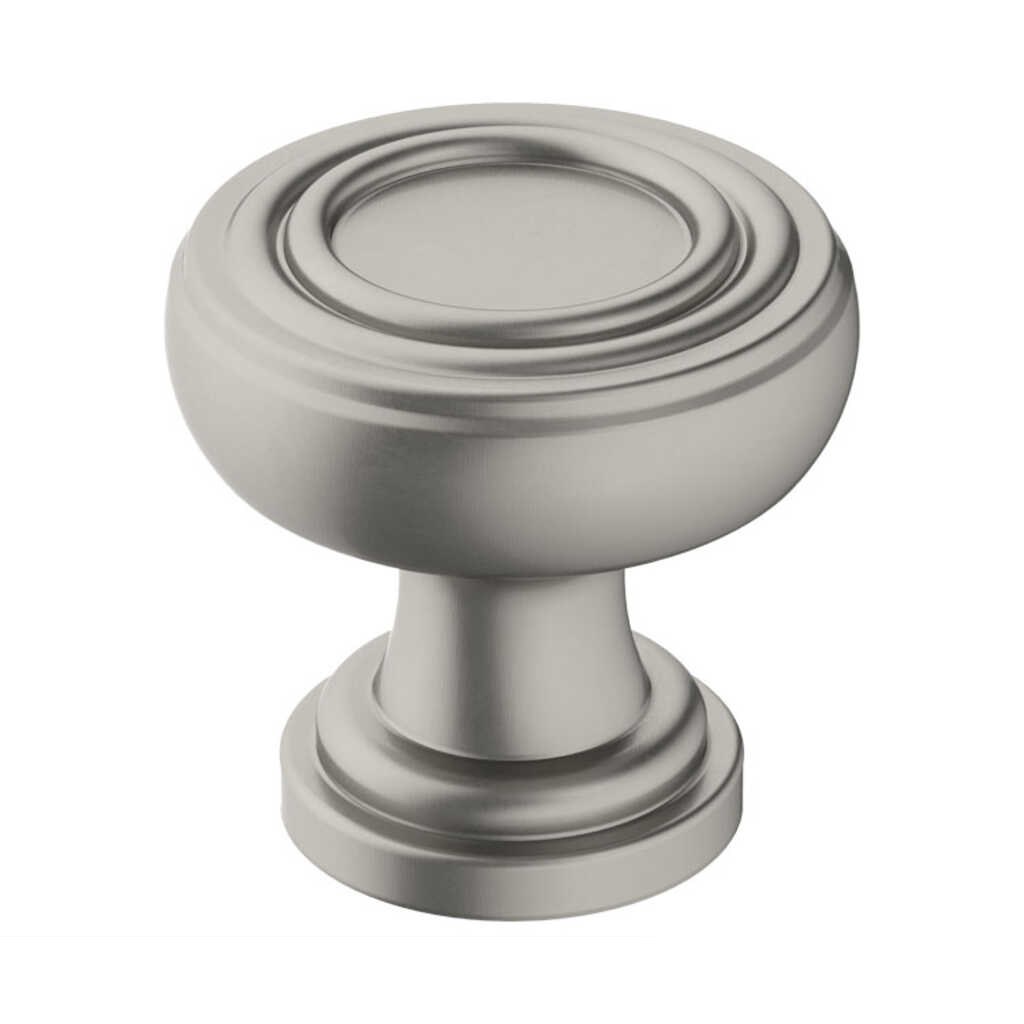 Ville knob, satin nickel