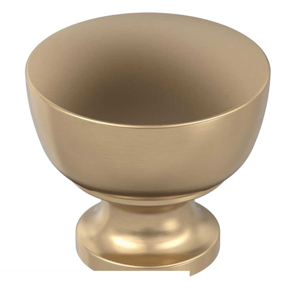 Chalice knob, champagne bronze