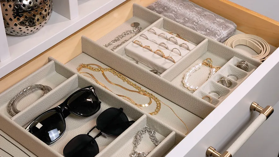 Jewelry Organizer Drawer Tray, Contour in as shown