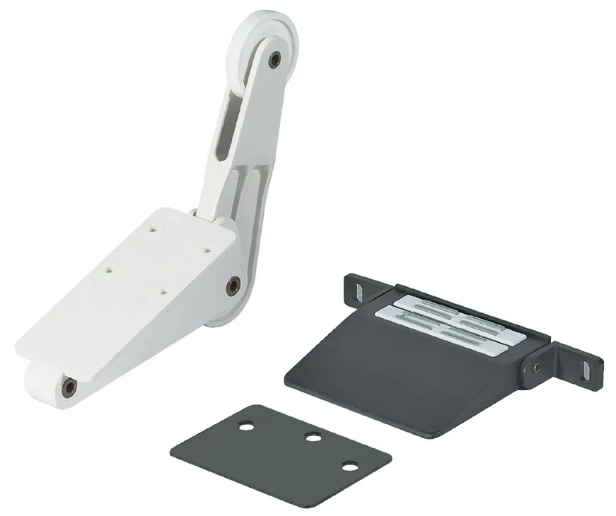 Foot Activated Door Opener, for Hinged Base Cabinet Doors in as shown