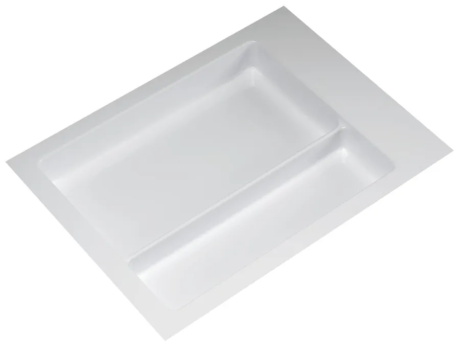 Cutlery Tray, Large Compartment Drawer Insert, Plastic, as shown