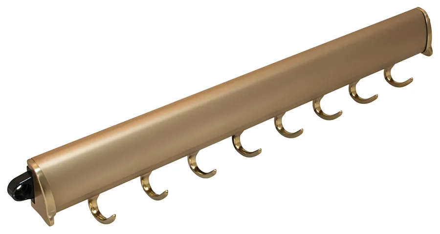 Fixed Accessory Rack, Synergy Elite Collection, 8 Hook, 19 1/4" in as shown