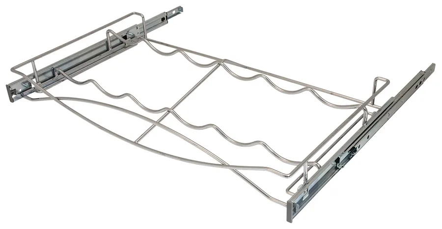 Pull-out Wine Tray, with Full Extension Slides in as shown