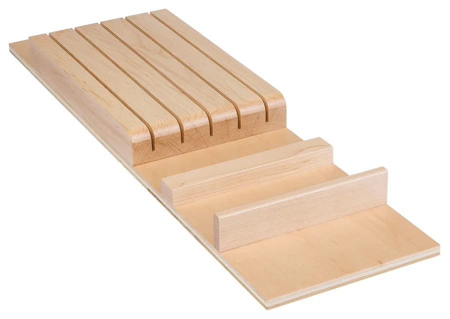 Classic Knife Block, Maple, 165 mm (6 1/2") width