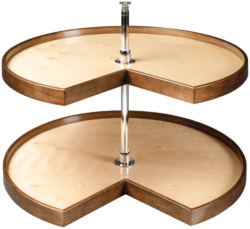 Lazy Susan, Full Circle, 2 Shelf Set, Contender Series in as shown