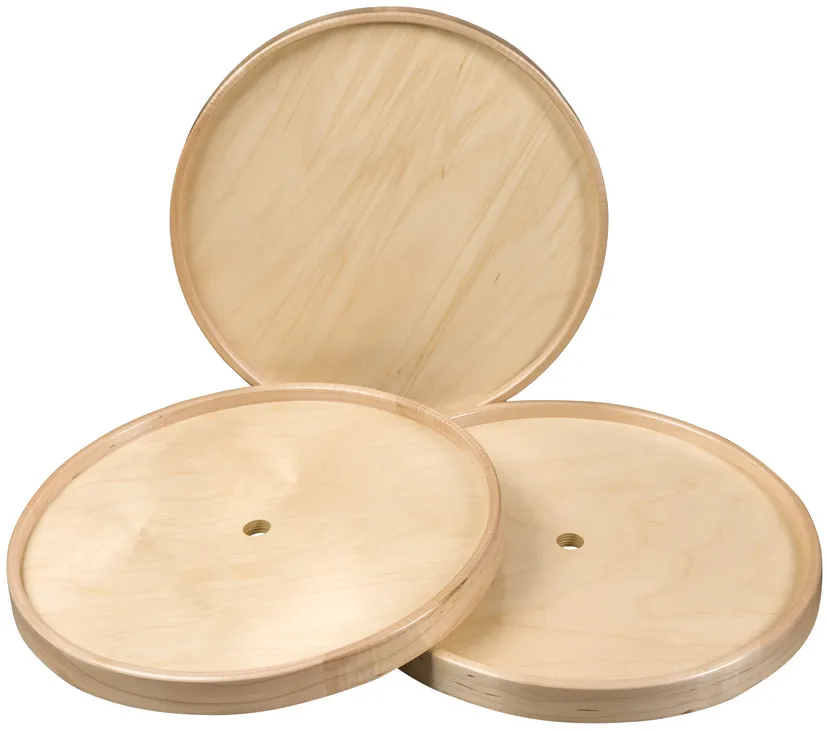 Lazy Susan, Full Round, Maple/Baltic Birch, 3 Shelf Set, as shown
