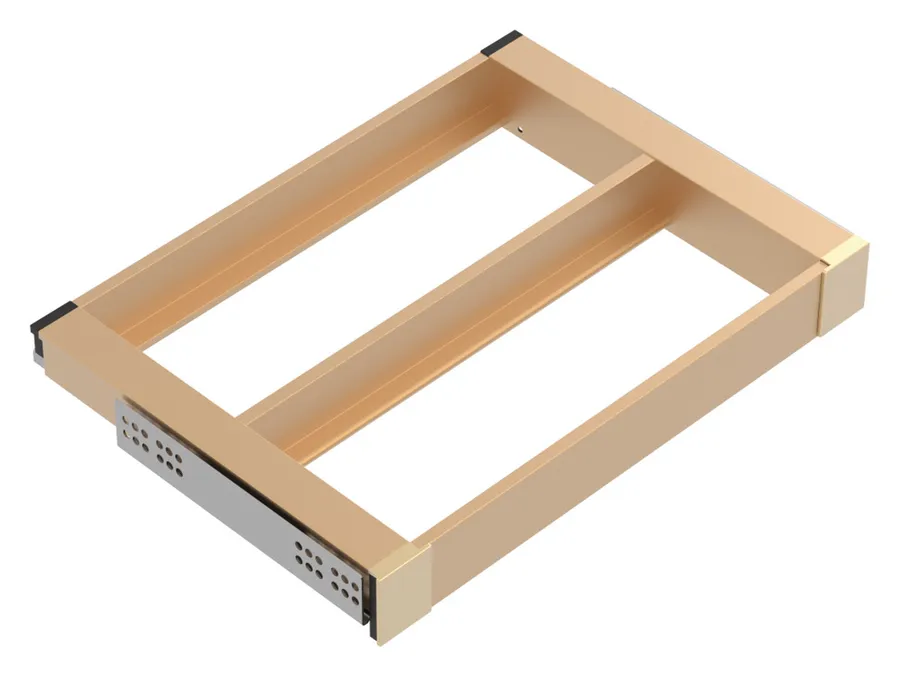 Pull-Out Tray Frame, Curate, 14" Depth in as shown