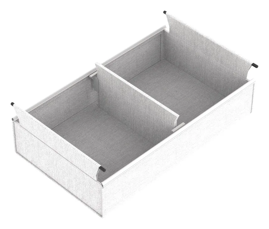 Medium Divided Basket, Curate in as shown