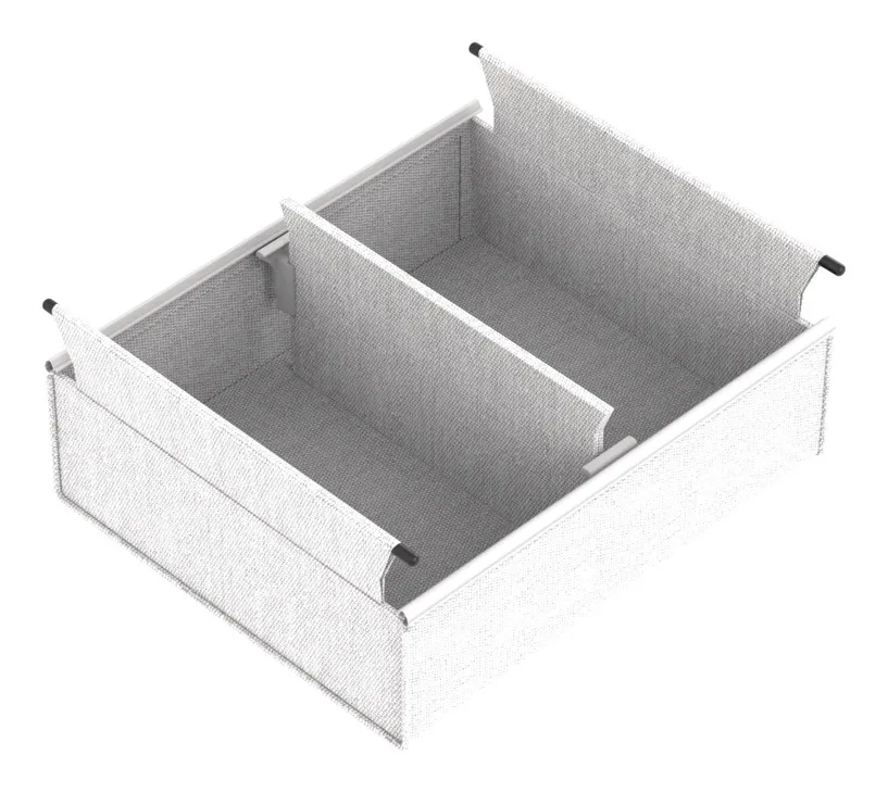 Medium Divided Basket, Curate, as shown