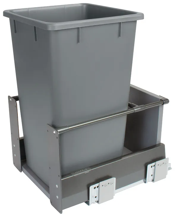 Waste Bin Pull-Out, Matrix, Single, 28qt in as shown