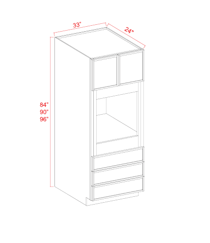 Oven Cabinet, slim white oak