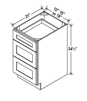 Vanity Drawer Base Cabinet, navy blue