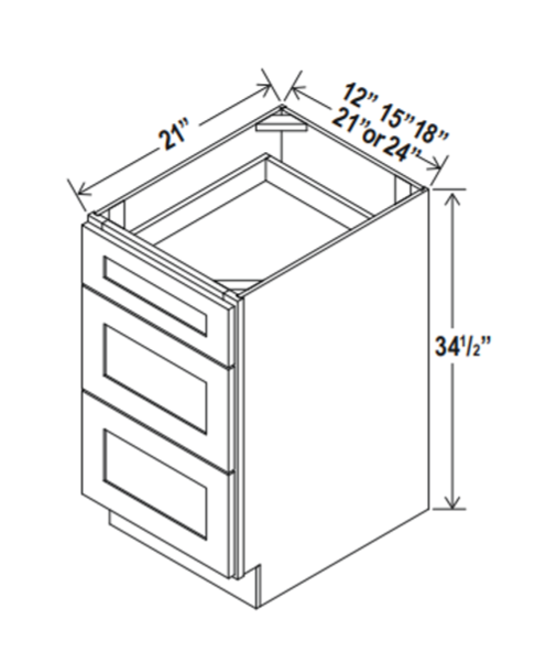 Vanity Drawer Base Cabinet, rustic wood