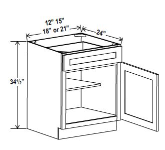 Base Cabinet, navy blue