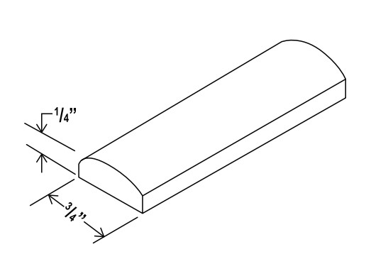 Batten Moulding, shaker espresso
